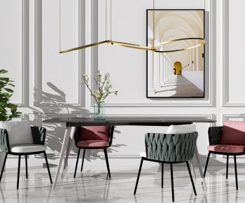 Modern Dining Table And Chairs-ID:636925256