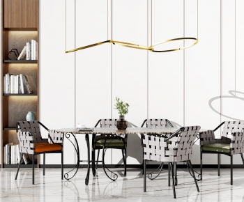 Modern Dining Table And Chairs-ID:651181779