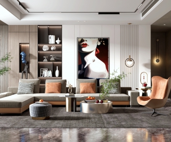 Modern A Living Room-ID:565560549