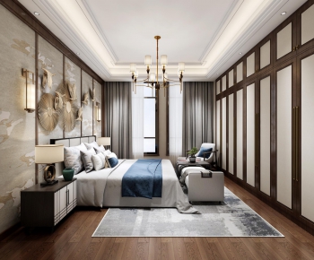 New Chinese Style Bedroom-ID:528244942