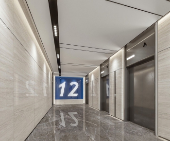 Modern Corridor/elevator Hall-ID:295464367