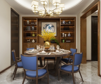 New Chinese Style Dining Room-ID:572217791