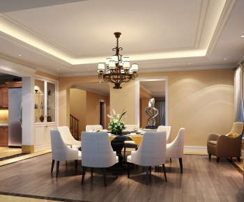 American Style Dining Room-ID:653686221