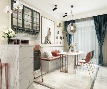 Nordic Style Dining Room-ID:588847956