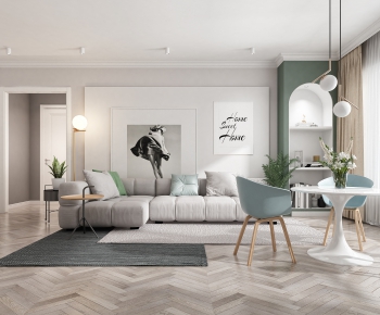 Nordic Style A Living Room-ID:443430466