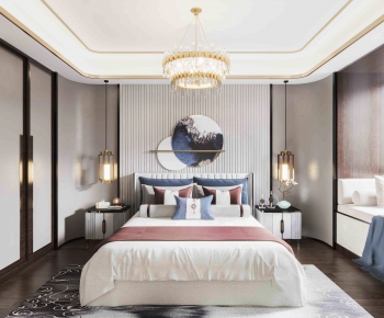 New Chinese Style Bedroom-ID:473256346