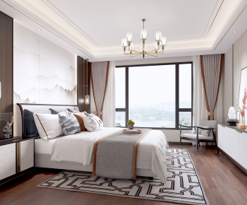 New Chinese Style Bedroom-ID:292315764