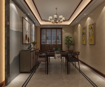 New Chinese Style Dining Room-ID:733813232