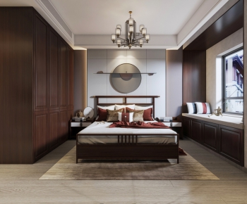 New Chinese Style Bedroom-ID:130717765
