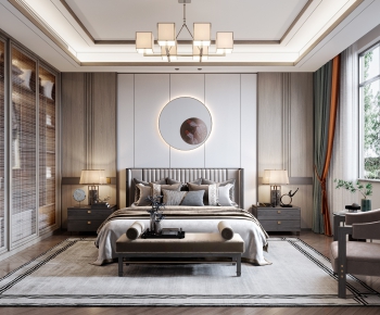 New Chinese Style Bedroom-ID:767829845