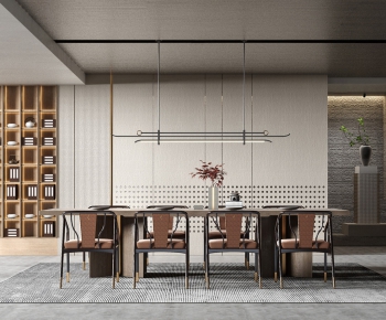 New Chinese Style Dining Room-ID:979282576