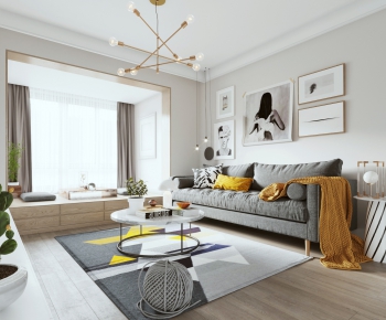 Nordic Style A Living Room-ID:223346341