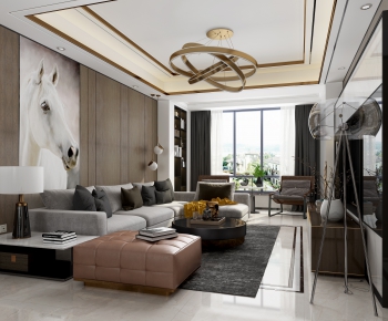 Modern A Living Room-ID:814755487