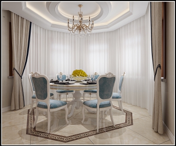Simple European Style Dining Room-ID:234447372