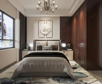 New Chinese Style Bedroom-ID:206242814