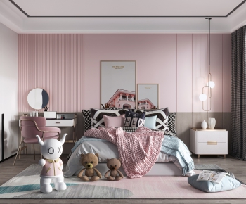Nordic Style Girl's Room Daughter's Room-ID:526756488
