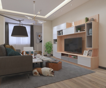 Modern A Living Room-ID:491099221