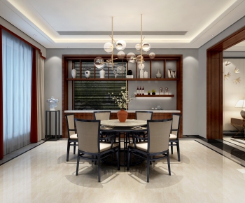 New Chinese Style Dining Room-ID:534306851