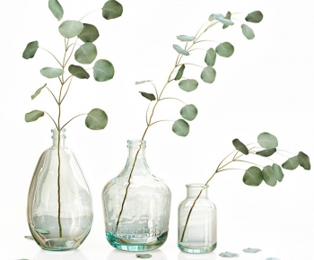 现代玻璃花瓶绿植摆件-ID:165166842