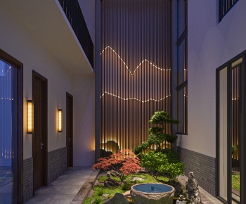New Chinese Style Courtyard/landscape-ID:527257646