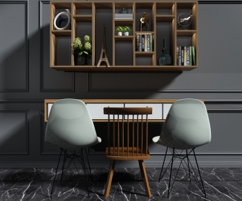 Modern Computer Desk And Chair-ID:114129298