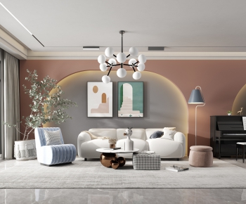 Modern A Living Room-ID:917181823