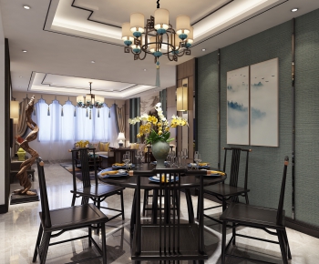 New Chinese Style Dining Room-ID:306194175