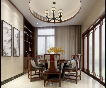 New Chinese Style Dining Room-ID:818612885