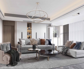 Modern A Living Room-ID:782421482