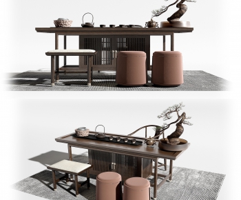 New Chinese Style Tea Tables And Chairs-ID:868497965