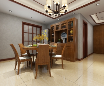 New Chinese Style Dining Room-ID:898351112