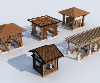 New Chinese Style Building Component-ID:314180986