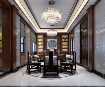 New Chinese Style Dining Room-ID:321224133