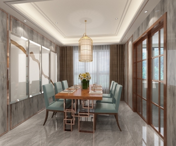 New Chinese Style Dining Room-ID:512902455