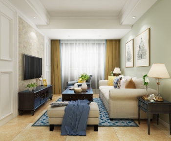 American Style A Living Room-ID:267950815
