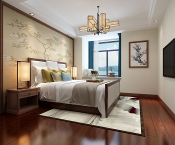 New Chinese Style Bedroom-ID:954458852