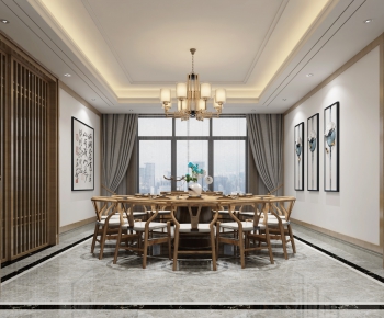 New Chinese Style Dining Room-ID:903256914