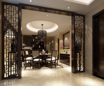 New Chinese Style Dining Room-ID:419130942