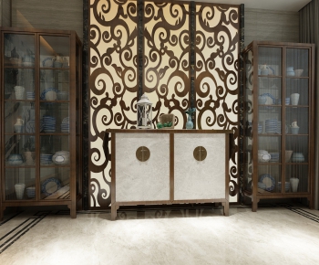 Chinese Style Decorative Cabinet-ID:392584498