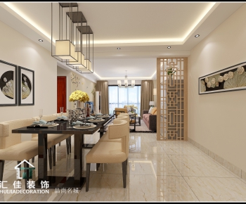 New Chinese Style Dining Room-ID:353719646