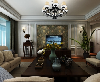 American Style A Living Room-ID:433287438