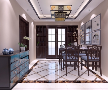 New Chinese Style Dining Room-ID:341304624