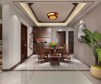 New Chinese Style Dining Room-ID:841271798