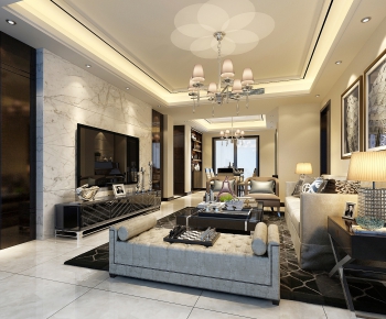 Modern A Living Room-ID:632816999