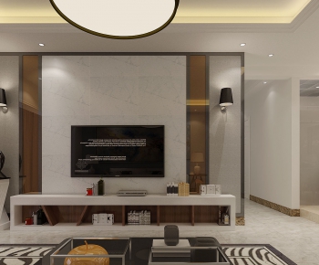 Modern A Living Room-ID:206643559