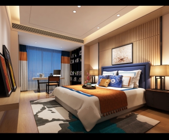 New Chinese Style Bedroom-ID:350812435