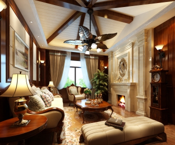 American Style A Living Room-ID:368365839