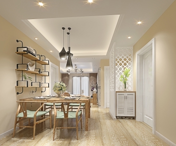 Nordic Style Dining Room-ID:748427331