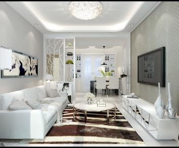 Modern A Living Room-ID:509335899
