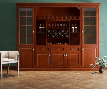 American Style Wine Cabinet-ID:296931578